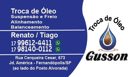 Troca de Óleo Gusson